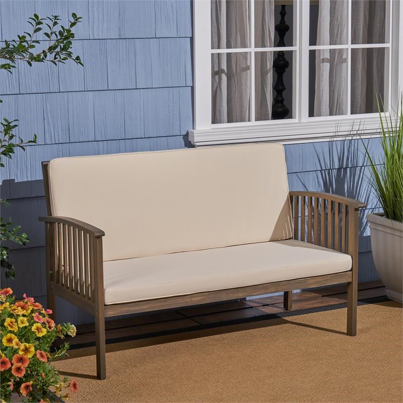 Noble House Casa Outdoor  Coffee Table Gray Finish