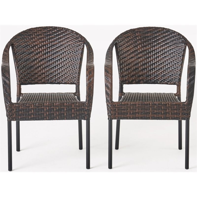 noble house stackable wicker chairs