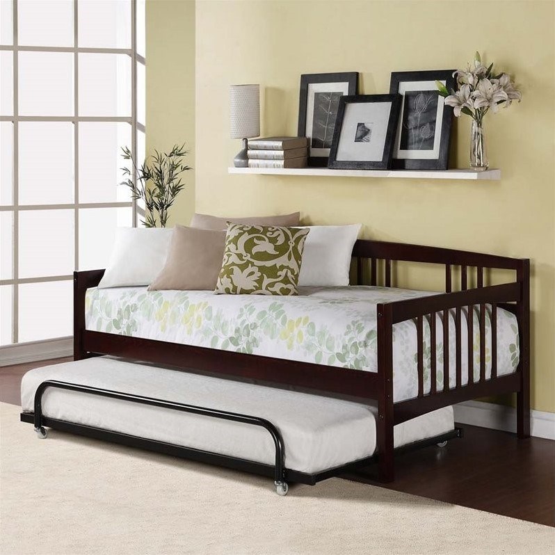 Dorel Living Modern styled Wood Espresso Finish Kayden Twin Daybed