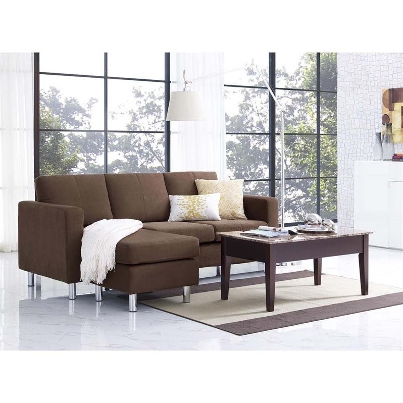 Small Spaces Adjustable Sectional Sofa, Small Spaces Configurable Sectional Sofa By Dorel Living