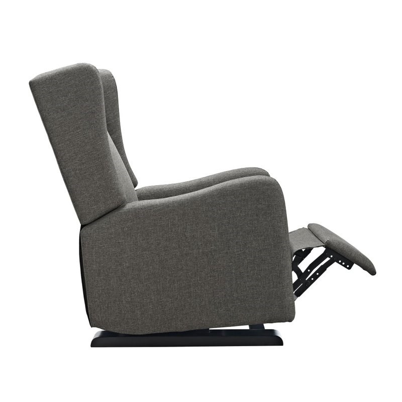 Baby Relax Rylee Gliding Recliner in Gray