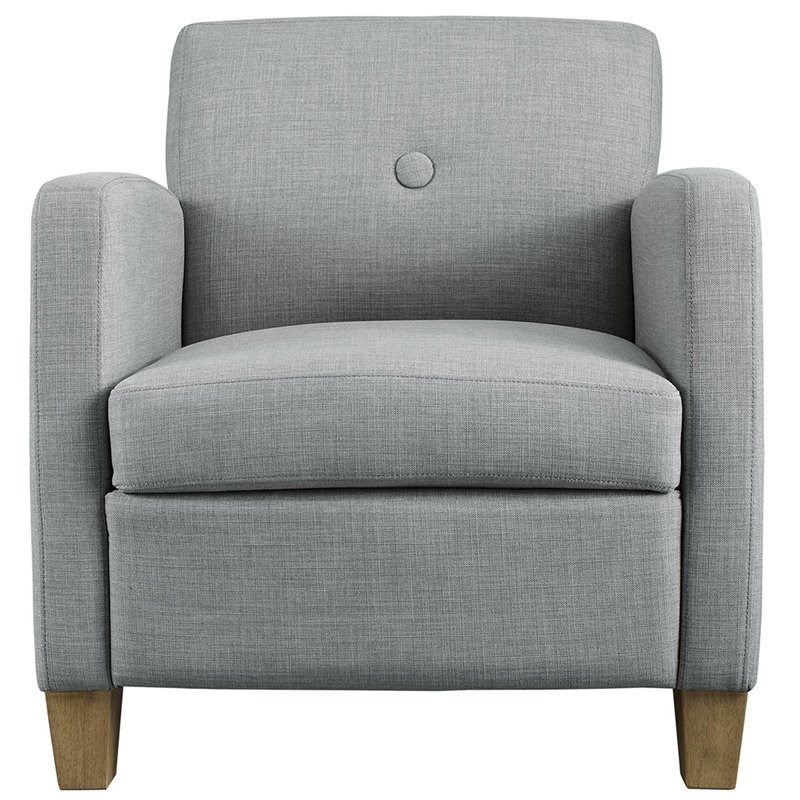 dorel living leela accent chair in dove gray da7578gr
