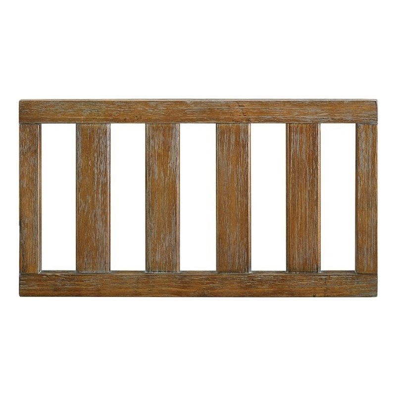 Baby Relax Hathaway Modern Wood Toddler Conversion Rail in Rustic Espresso