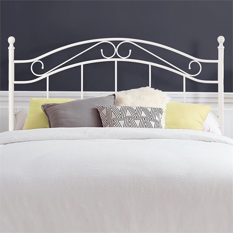 Dorel Living Mainstays Full Queen Metal Spindle Headboard in White