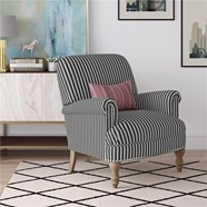Zvâcnire jucător cu timpul  Dorel Living Jaya Accent Chair in Black Stripe | Homesquare
