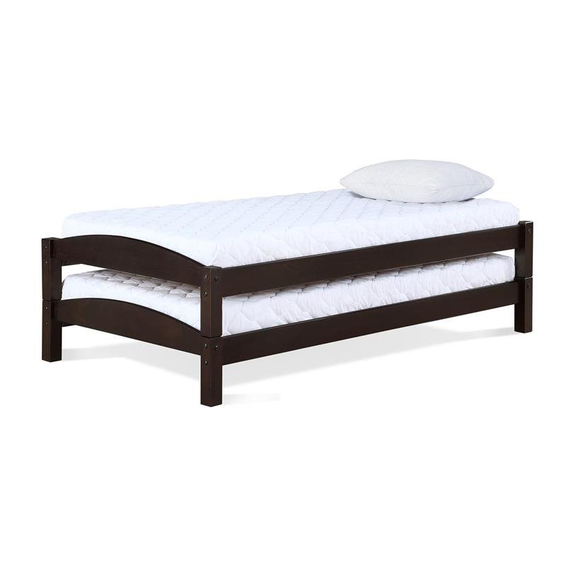 Dorel Living Brady Stackable Twin Beds in Espresso (2pack) Homesquare