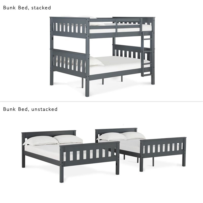 dorel full over full bunk bed