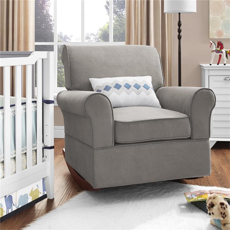 Baby Relax Mackenzie Rocker Chair Living Room & Child's Nursery in Taupe