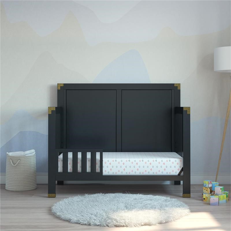 Baby Relax Miles 5-in-1 Convertible Crib in Nursery Furniture in Black