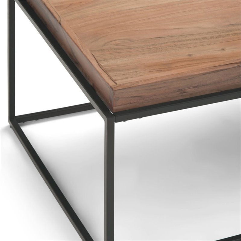 simpli home carter solid acacia wood and metal 47 inch wide