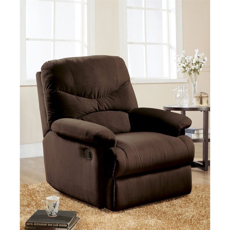 ACME Arcadia Glider Recliner in Chocolate