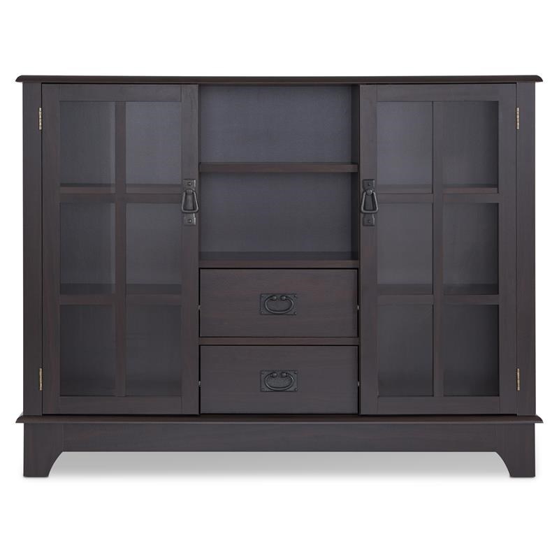ACME Dubbs Storage Wood Console Table with 2 Doors in Espresso