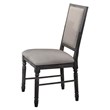 ACME Leventis Dining Side Chair in Cream and Weathered Gray