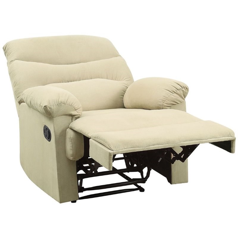 acme arcadia recliner in beige mfb - 626