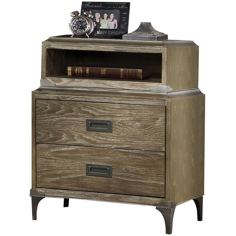 baudouin 2 piece bedroom set with king panel bed and 2 ...