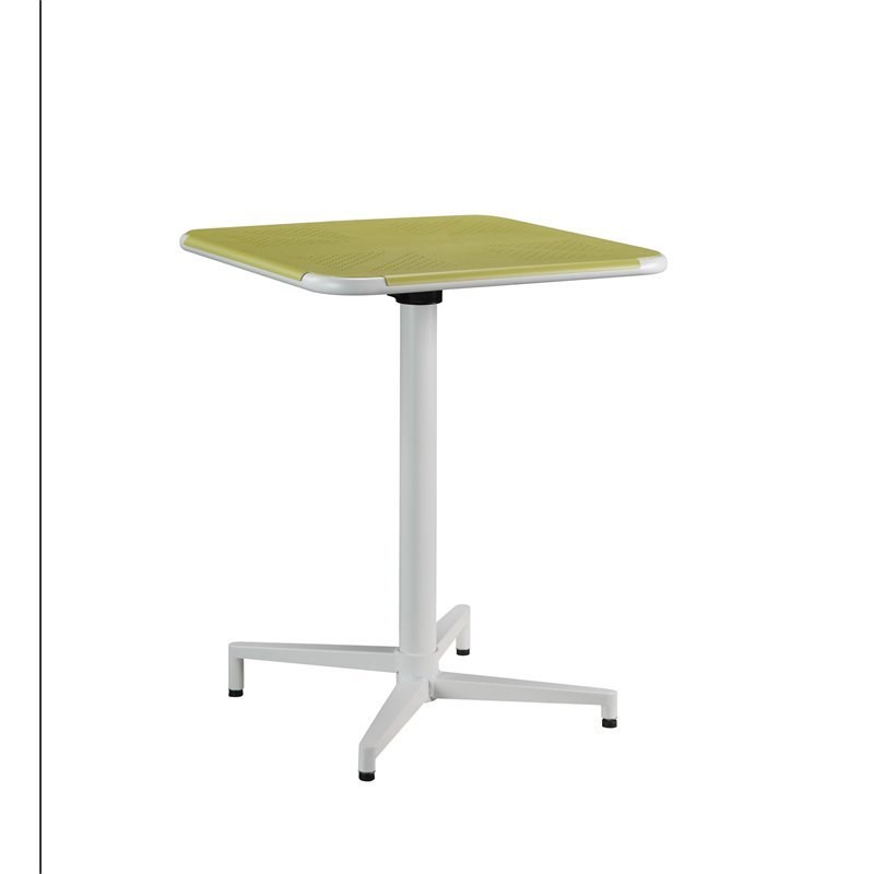 Acme Olson Folding Table in Yellow and White