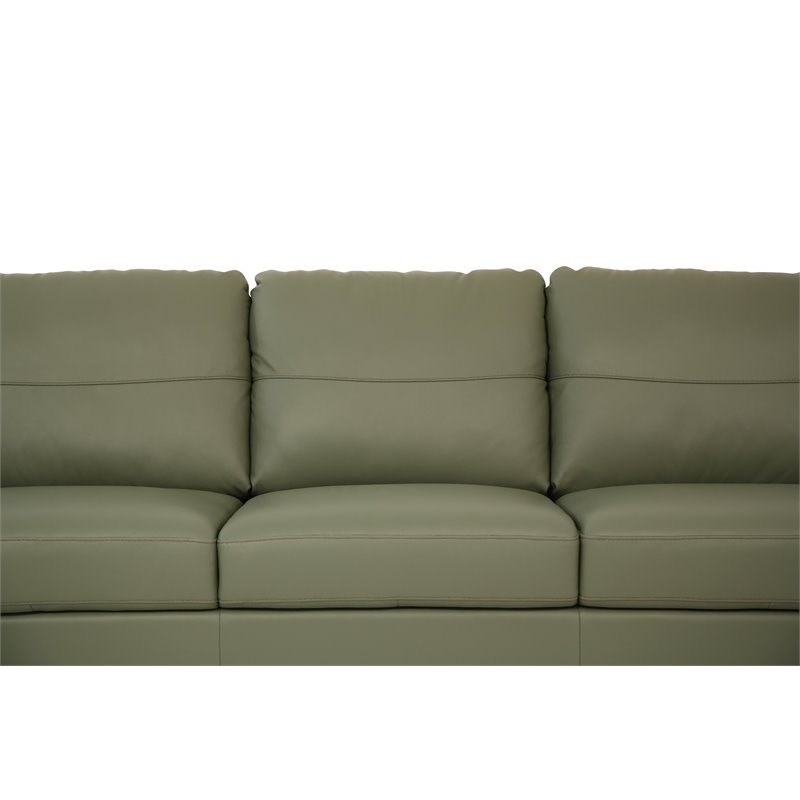 ACME Tacoma Sofa in Moss Green Leather | Homesquare