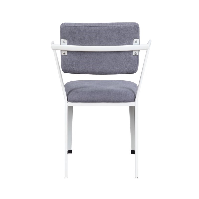 ACME Cargo Kids Chair in Gray Fabric & White