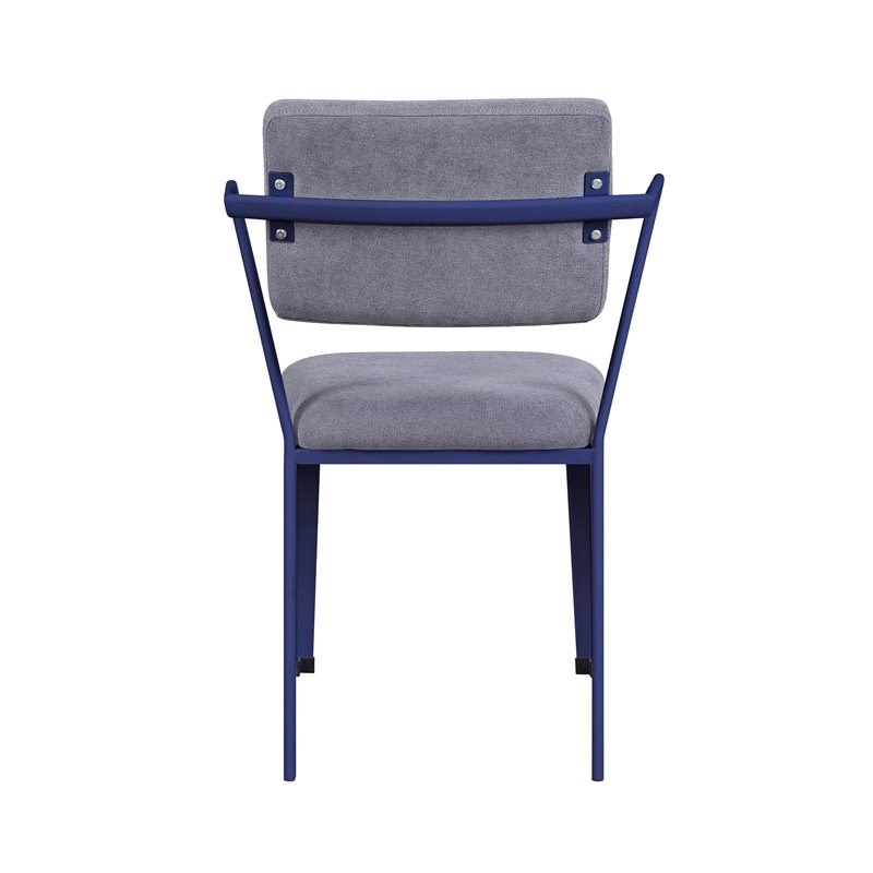 ACME Cargo Kids Chair in Gray Fabric & Blue