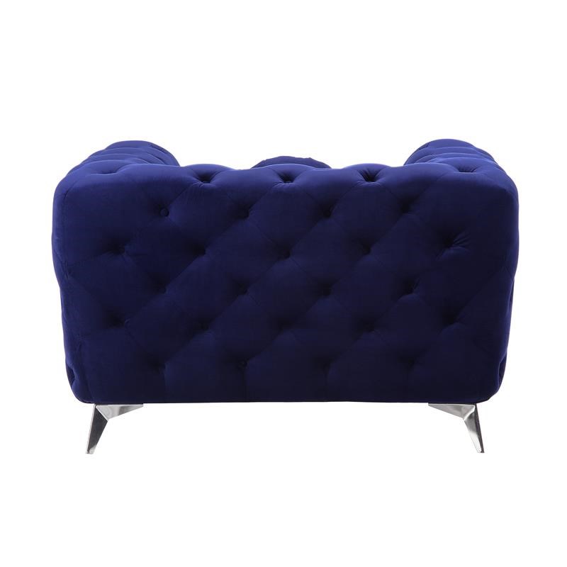 ACME Atronia Chair in Blue Fabric