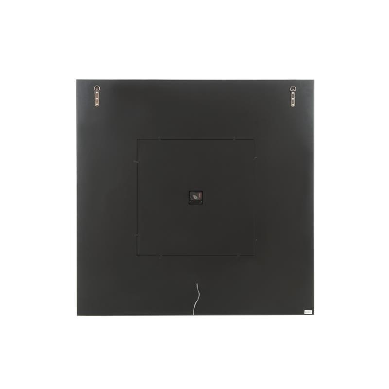 ACME Noralie Square Wall Clock with LED Light in Mirrored and Faux Diamonds