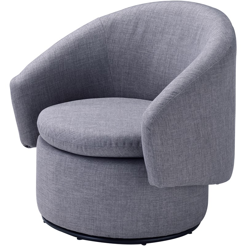 Acme Joyner Accent Chair in Pebble-Gray Linen