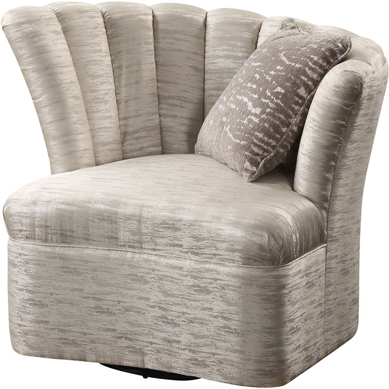 ACME Athalia Chair in Shimmering Pearl Beige