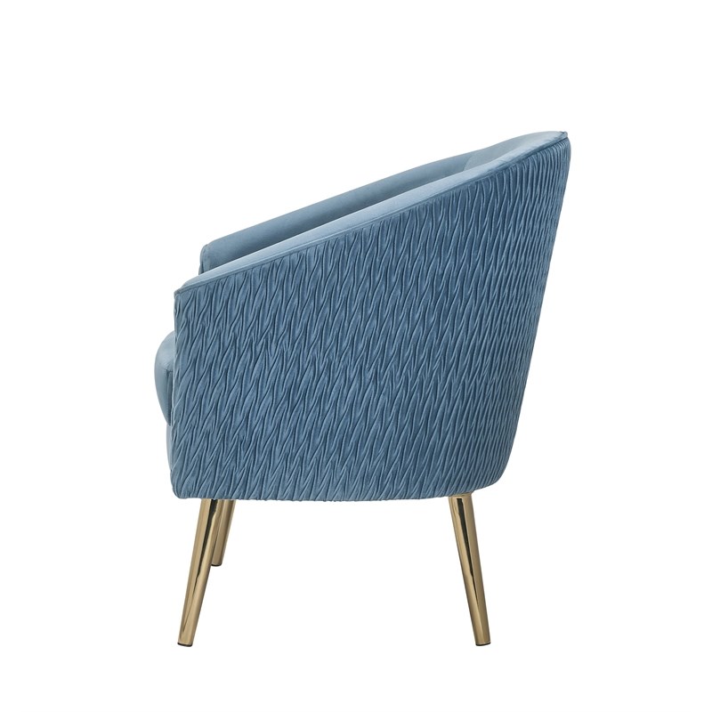 ACME Benny Accent Chair in Velvet and Gold