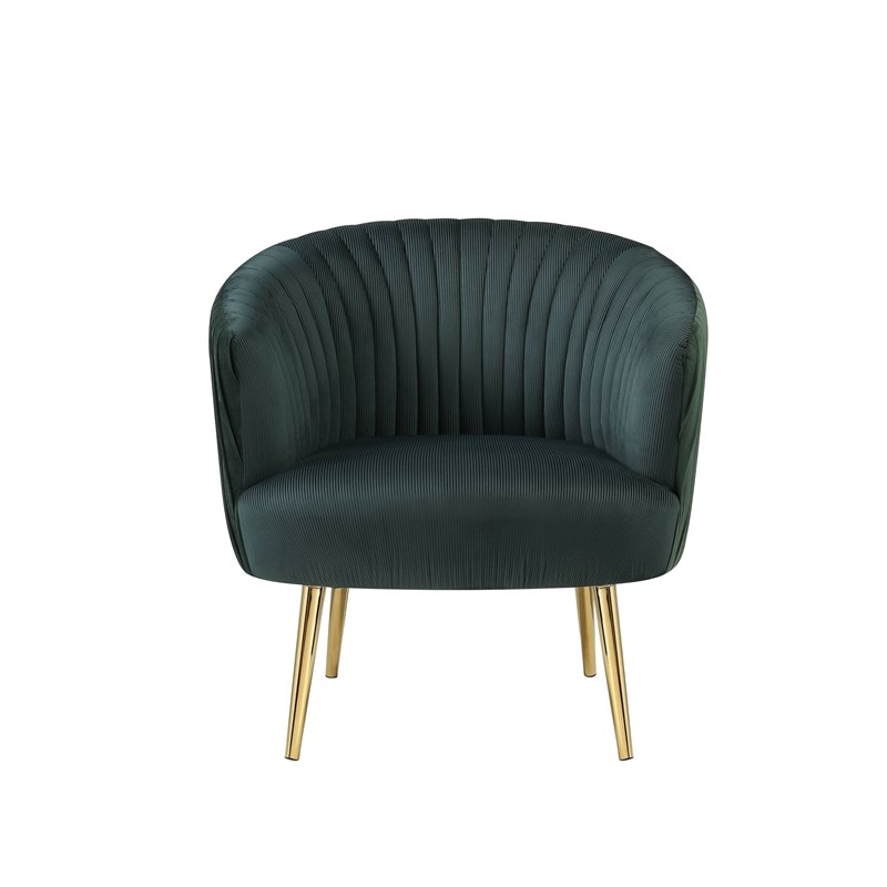 ACME Sigurd Accent Chair in Velvet and Gold