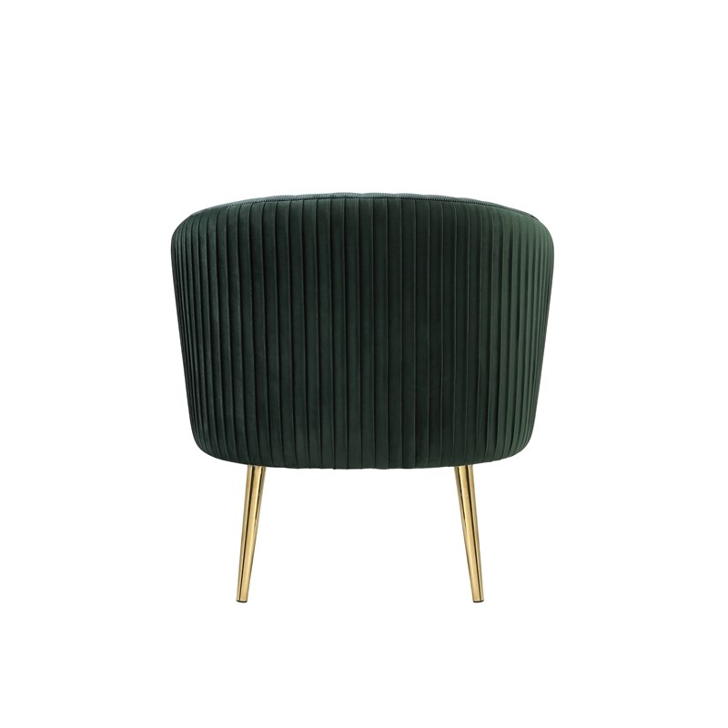 ACME Sigurd Accent Chair in Velvet and Gold