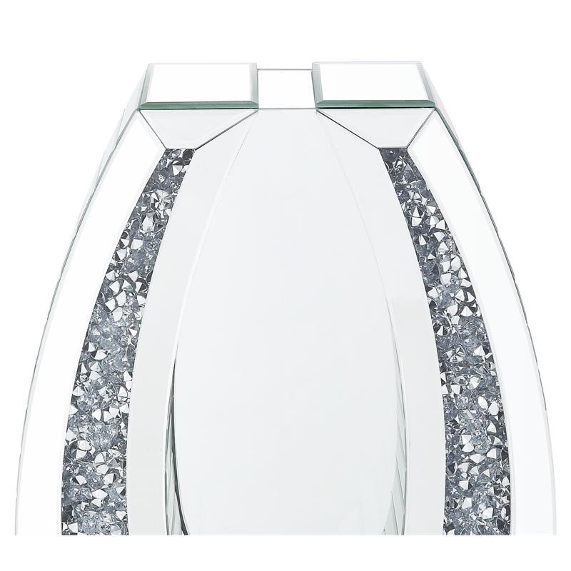 ACME Noralie Glass Accent Decor in Mirrored and Faux Diamonds
