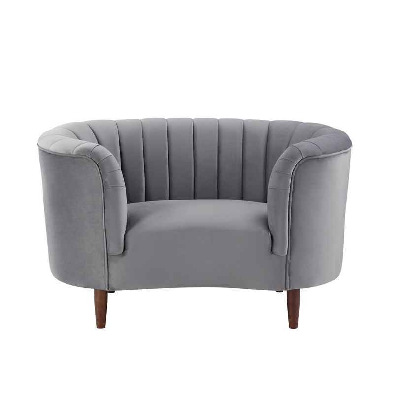 ACME Millephri Chair in Gray Velvet