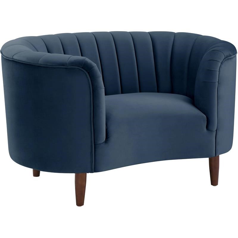 ACME Millephri Chair in Blue Velvet