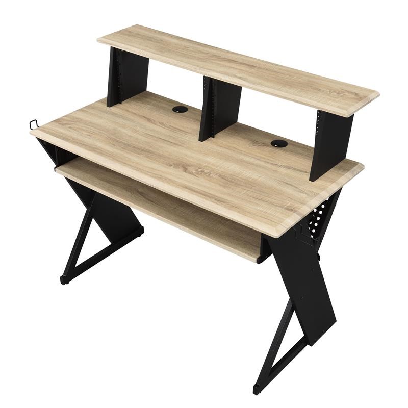 ACME Music Desk in Natural & Black Finish Homesquare