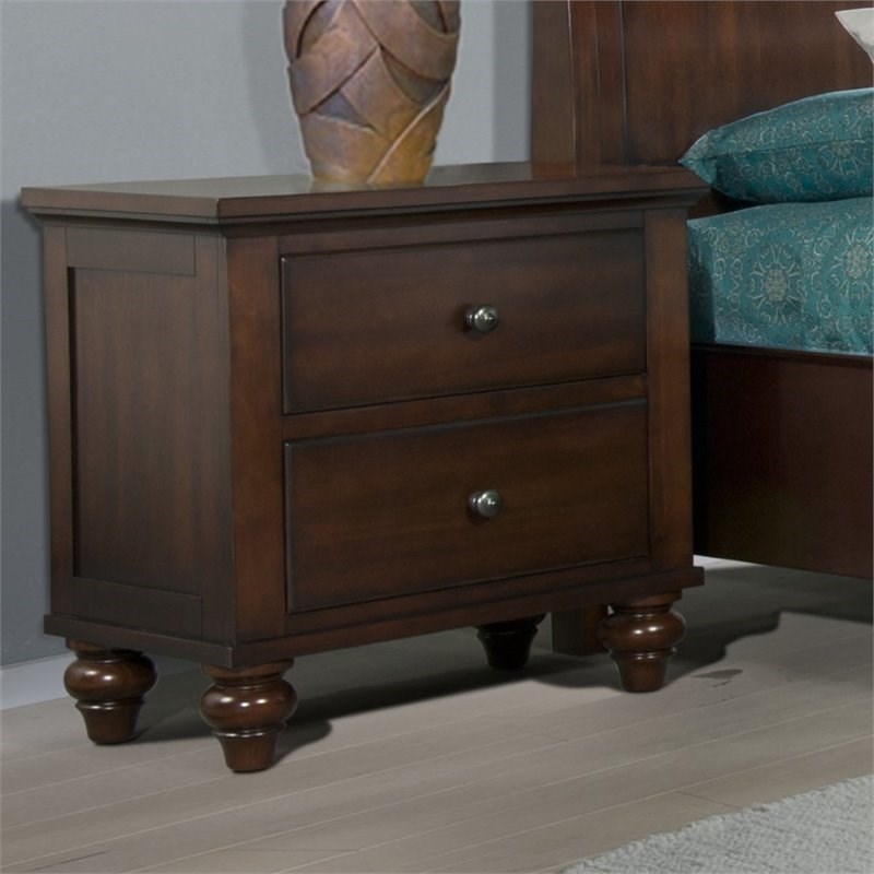 picket house furnishings channing nightstand in cherry ...