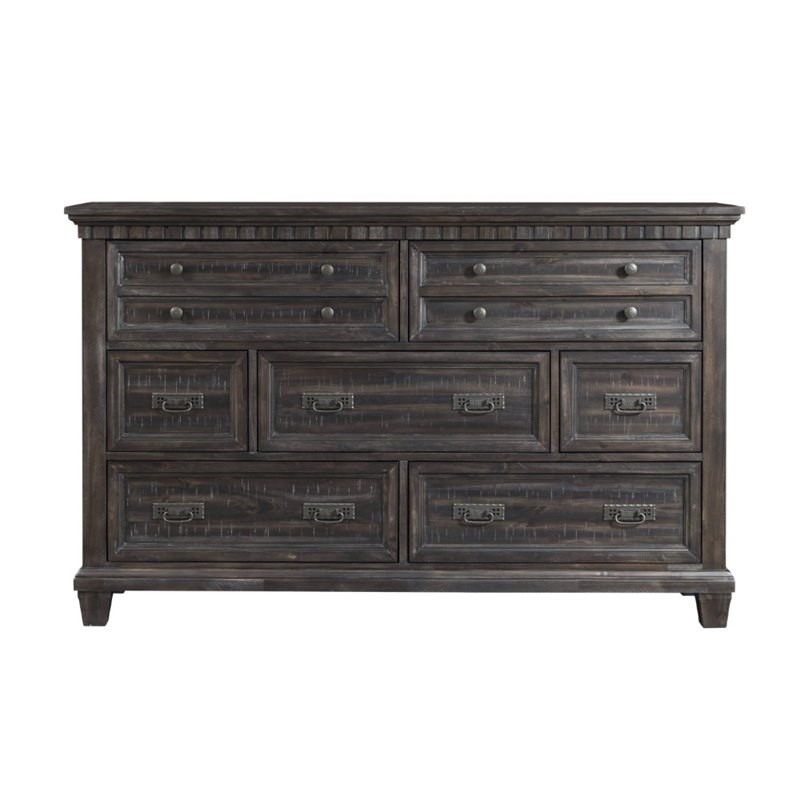 picket house furnishings steele dresser in smokey gray oak mo600dr