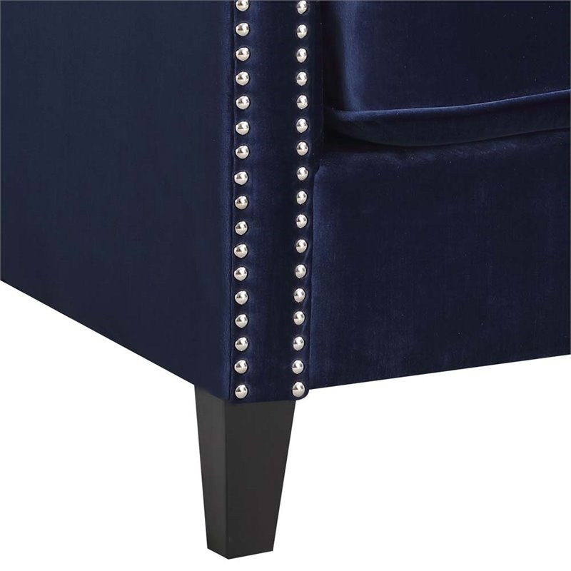 Picket House Furnishings Teagan Accent Arm Chair in Navy