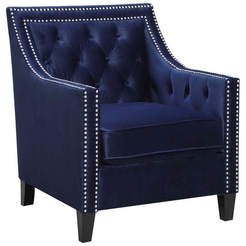 Picket House Furnishings Teagan Accent Arm Chair in Navy