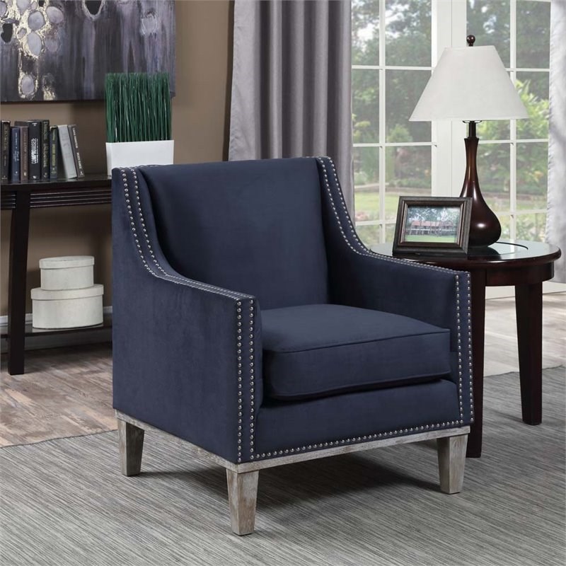 aster navy accent chair