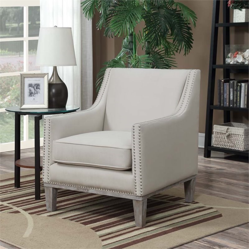 Picket House Furnishings Aster Accent Arm Chair in Snow