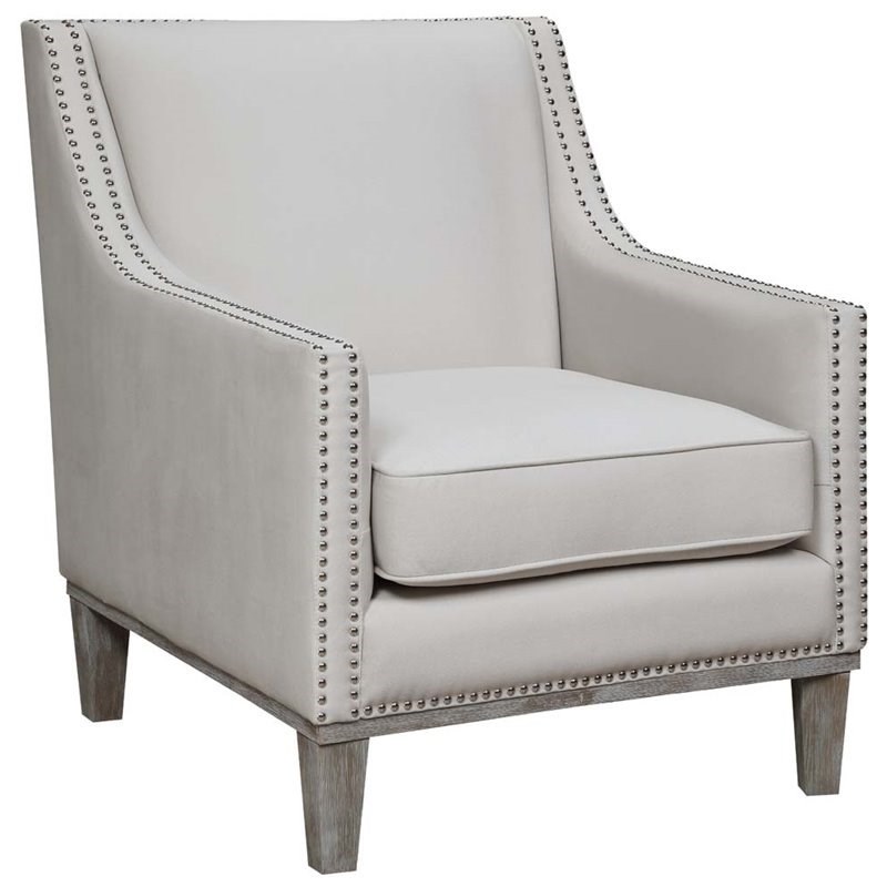 Picket House Furnishings Aster Accent Arm Chair in Snow