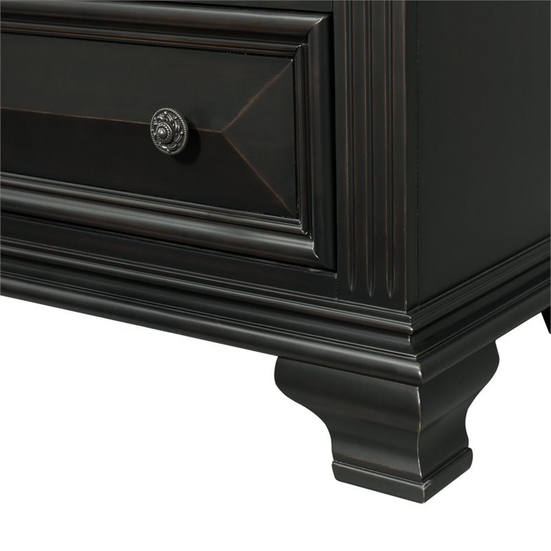 Picket House Furnishings Trent 6 Drawer Chest in Antique Black Homesquare