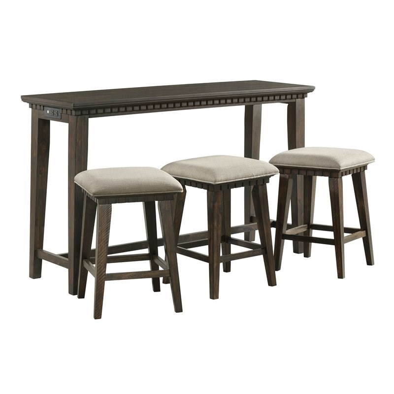 picket house furnishings steele multipurpose bar table set