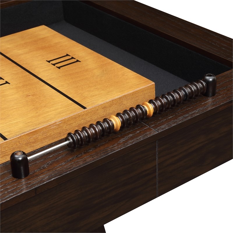 Picket House Furnishings Asher Shuffleboard Table in Brown