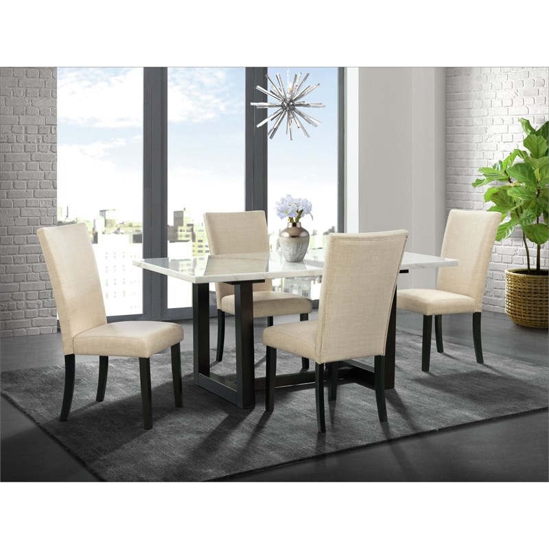 Picket House Furnishings Florentina Dining Table with White Marble