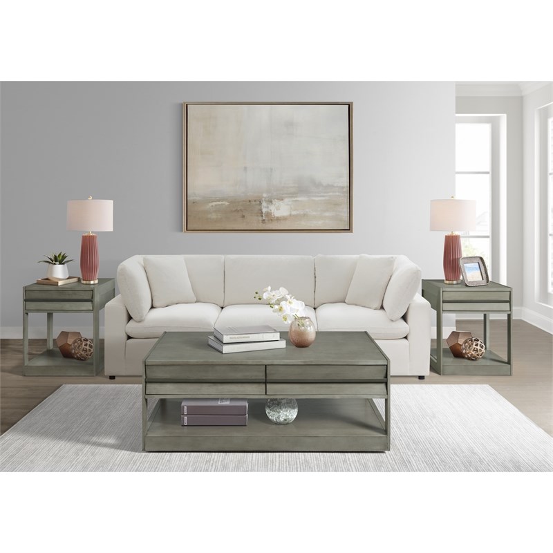 Picket House Furnishings Tropez Coffee Table in Grey