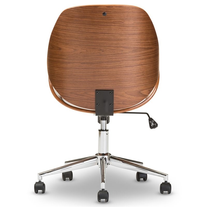 Watson Office Chair in White and Walnut