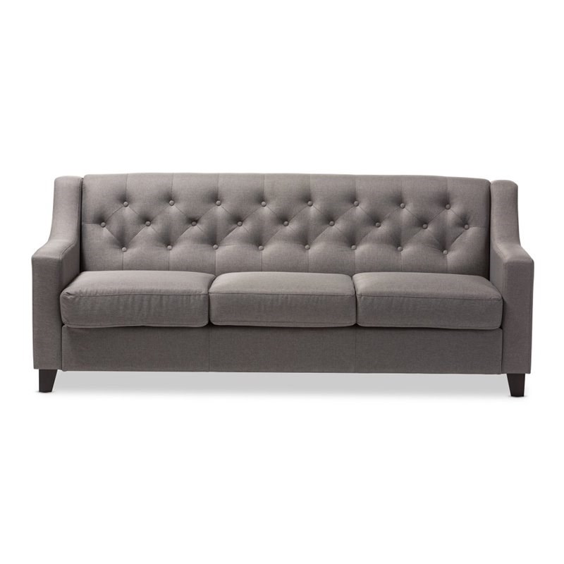 Arcadia Upholstered Sofa in Gray Homesquare
