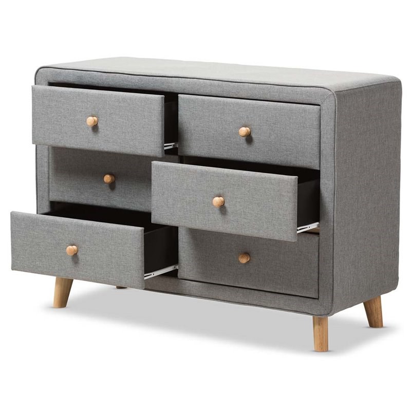 Baxton Studio Jonesy 6 Drawer Fabric Upholstered Dresser In Gray   1663312 2 L 