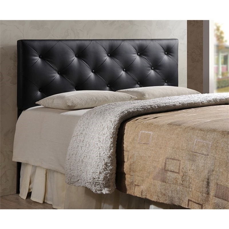 Baxton Studio Baltimore Faux Leather Tufted Full Panel Headboard